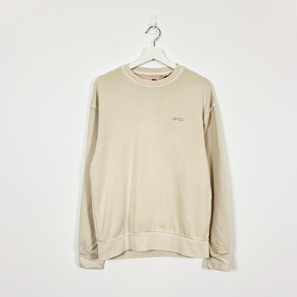 Levi’s Cream Garment Dyed Crewneck Sweatshirt